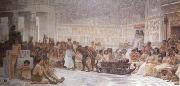 Alma-Tadema, Sir Lawrence, Edwin Long,An Egyptian Feast (mk23)